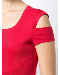 rotes T-shirt von Helmut Lang