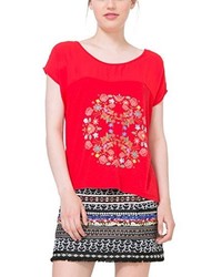 rotes T-shirt von Desigual