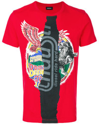 rotes T-shirt von Diesel