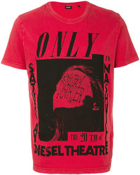 rotes T-shirt von Diesel