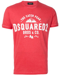 rotes T-shirt von DSQUARED2