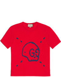 rotes T-shirt von Gucci