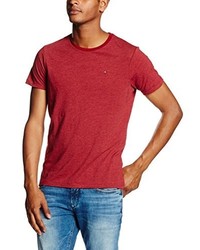 rotes T-shirt von Hilfiger Denim