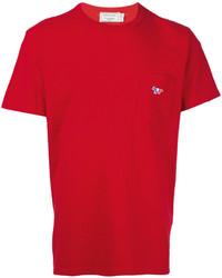 rotes T-shirt von MAISON KITSUNÉ