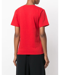 rotes T-shirt von Victoria Beckham