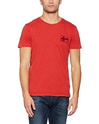 rotes T-shirt von Napapijri