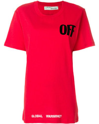 rotes T-shirt von Off-White