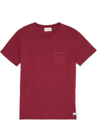 rotes T-shirt von Oliver Spencer