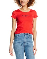 rotes T-shirt von Pepe Jeans