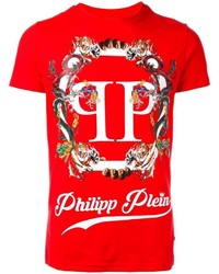 rotes T-shirt von Philipp Plein