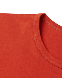 rotes T-shirt von Sunspel