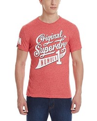 rotes T-shirt von Superdry