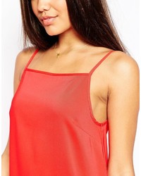 rotes Trägerkleid von Asos