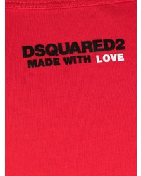 rotes Trägershirt von DSQUARED2