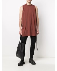 rotes Trägershirt von Rick Owens DRKSHDW