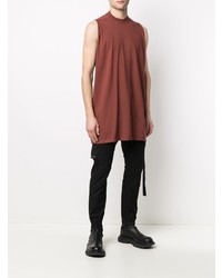 rotes Trägershirt von Rick Owens DRKSHDW