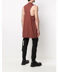 rotes Trägershirt von Rick Owens DRKSHDW