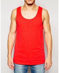 rotes Trägershirt