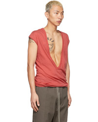 rotes Trägershirt von Rick Owens