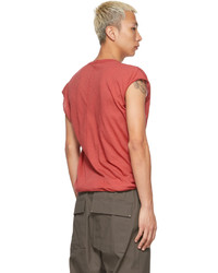 rotes Trägershirt von Rick Owens