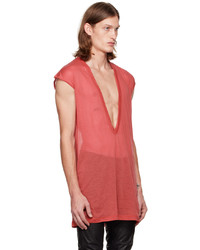 rotes Trägershirt von Rick Owens