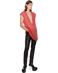 rotes Trägershirt von Rick Owens