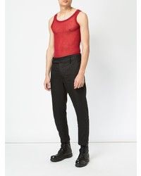 rotes Trägershirt von Ann Demeulemeester