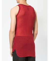 rotes Trägershirt von Ann Demeulemeester