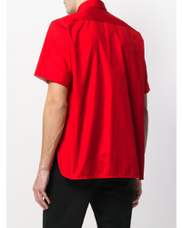 rotes und dunkelblaues Kurzarmhemd von Calvin Klein 205W39nyc