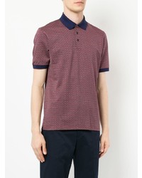 rotes und dunkelblaues Polohemd von Gieves & Hawkes