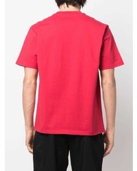 rotes und weißes bedrucktes T-Shirt mit einem Rundhalsausschnitt von Carhartt WIP