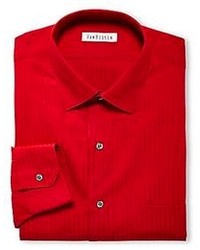 rotes vertikal gestreiftes Hemd