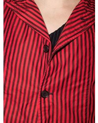 rotes vertikal gestreiftes Sakko von Comme Des Garcons SHIRT