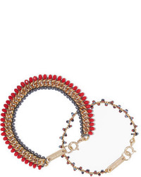 rotes Perlen Armband von Isabel Marant
