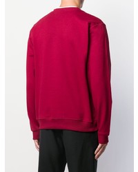 rotes verziertes Sweatshirt von Love Moschino