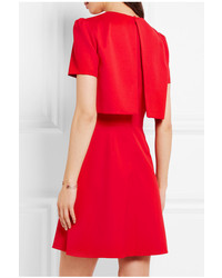 rotes Wollkleid von Alexander McQueen