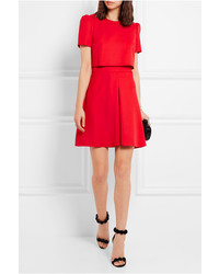 rotes Wollkleid von Alexander McQueen