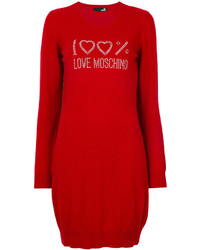 rotes Wollkleid von Love Moschino