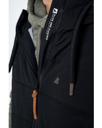 schwarze ärmellose Jacke von Alife and Kickin