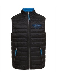 schwarze ärmellose Jacke von Camp David