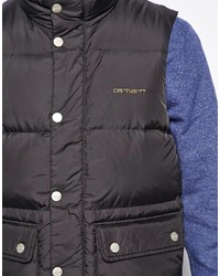 schwarze ärmellose Jacke von Carhartt