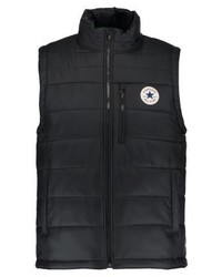 schwarze ärmellose Jacke von Converse