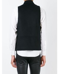 schwarze ärmellose Jacke von Ann Demeulemeester