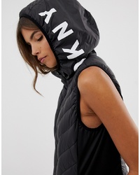 schwarze ärmellose Jacke von DKNY