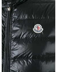 schwarze ärmellose Jacke von Moncler