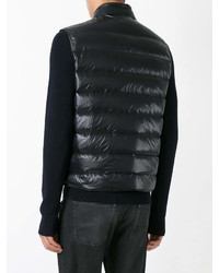 schwarze ärmellose Jacke von Moncler