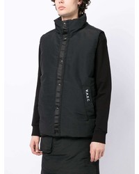 schwarze ärmellose Jacke von White Mountaineering