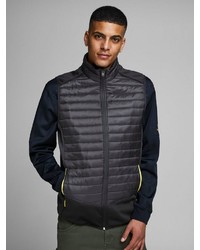 schwarze ärmellose Jacke von Jack & Jones