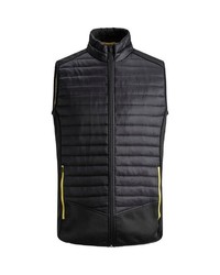 schwarze ärmellose Jacke von Jack & Jones