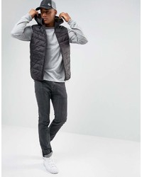 schwarze ärmellose Jacke von Jack and Jones